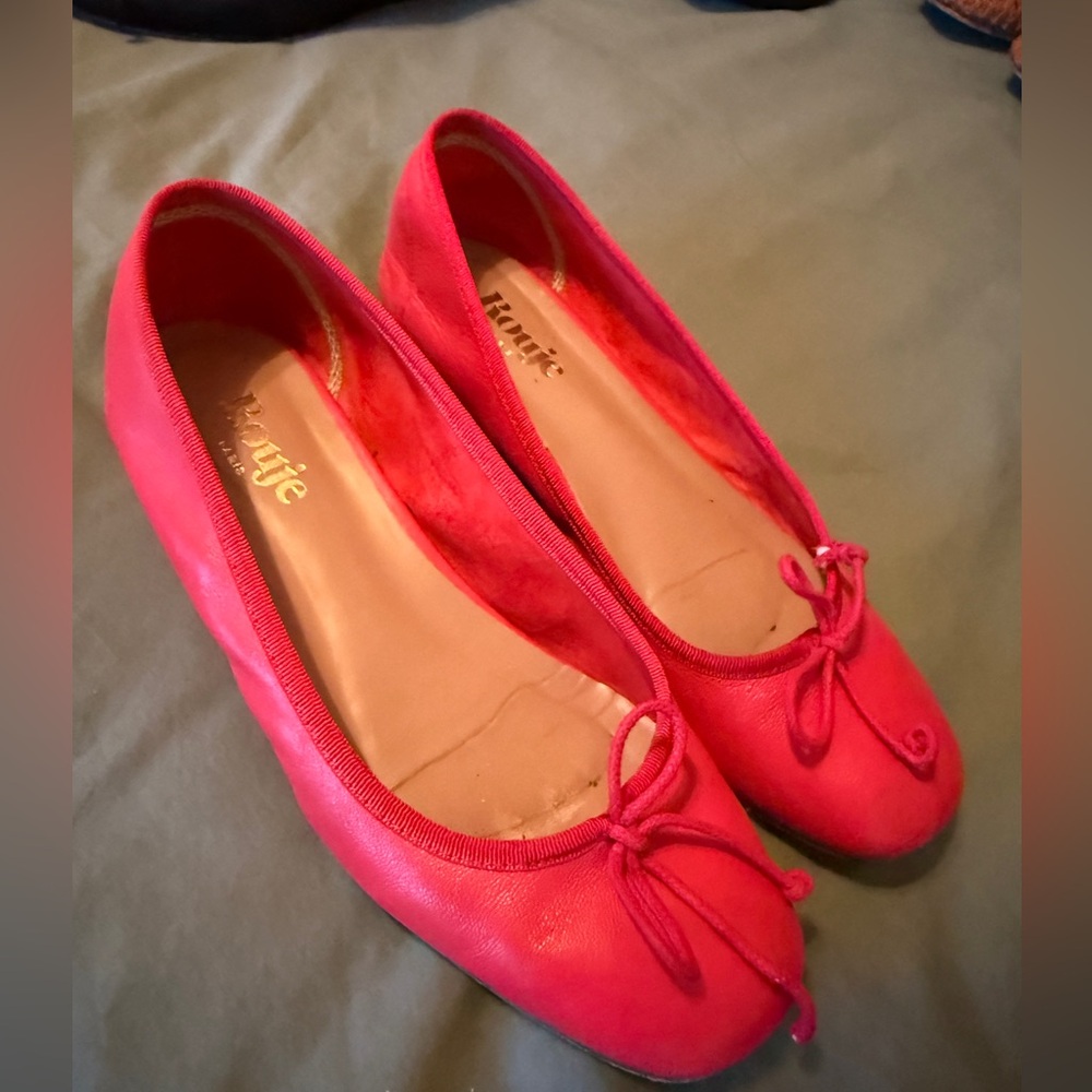 Rouje Coline Flats in Red women’s US 7 (38)